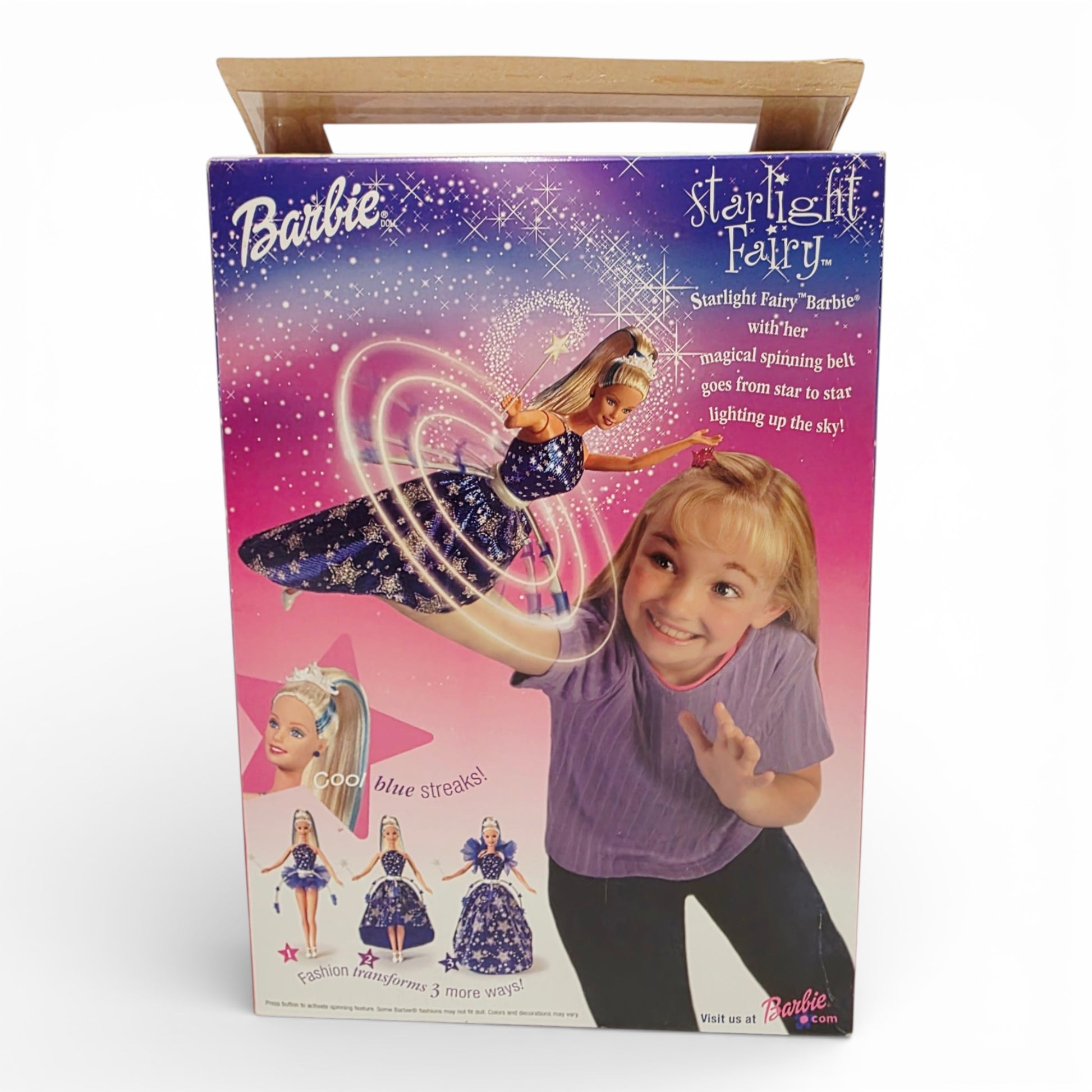 2001 Barbie Starlight Fairy doll — Back view