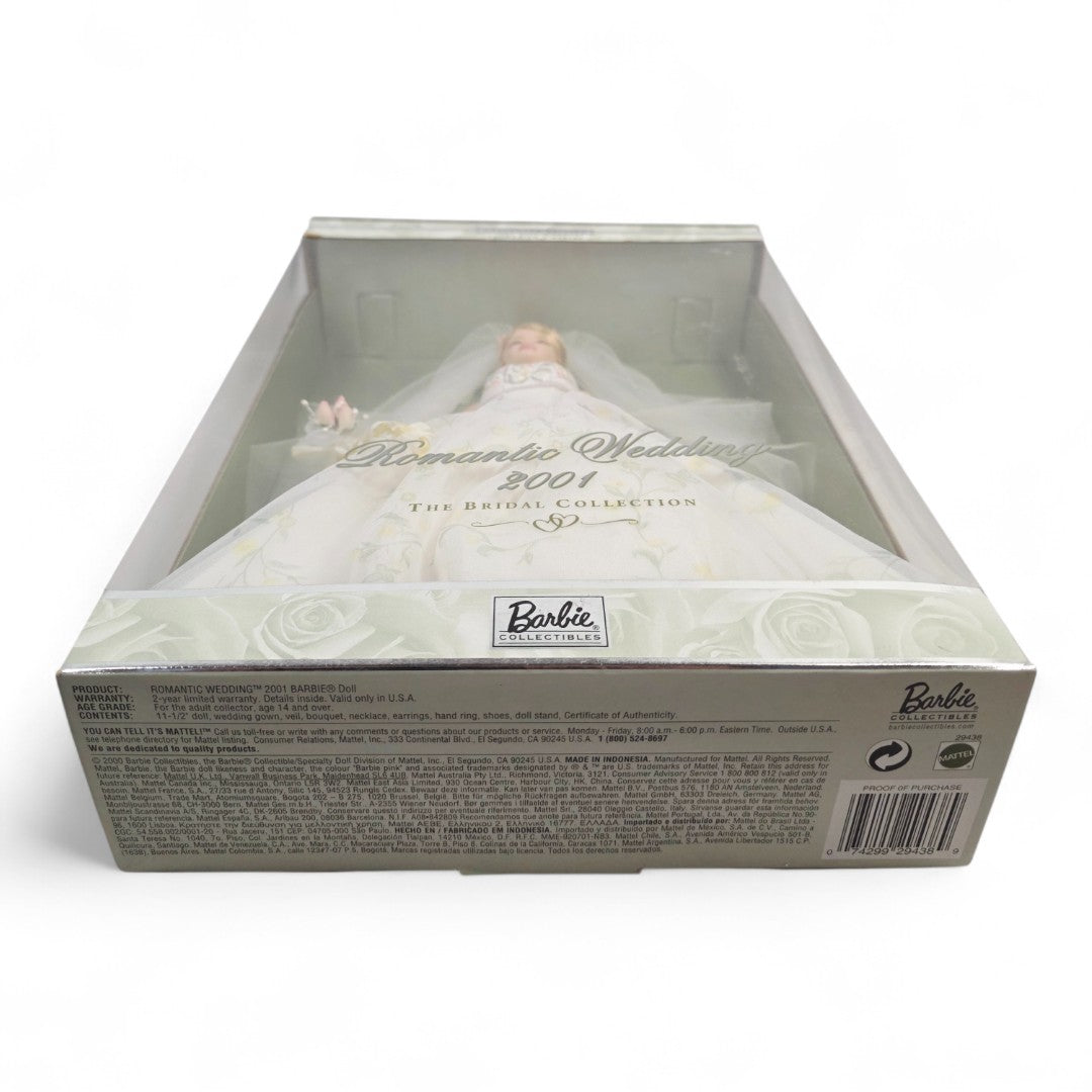 2001 Barbie The Bridal Collection Romantic Wedding doll — Bottom view