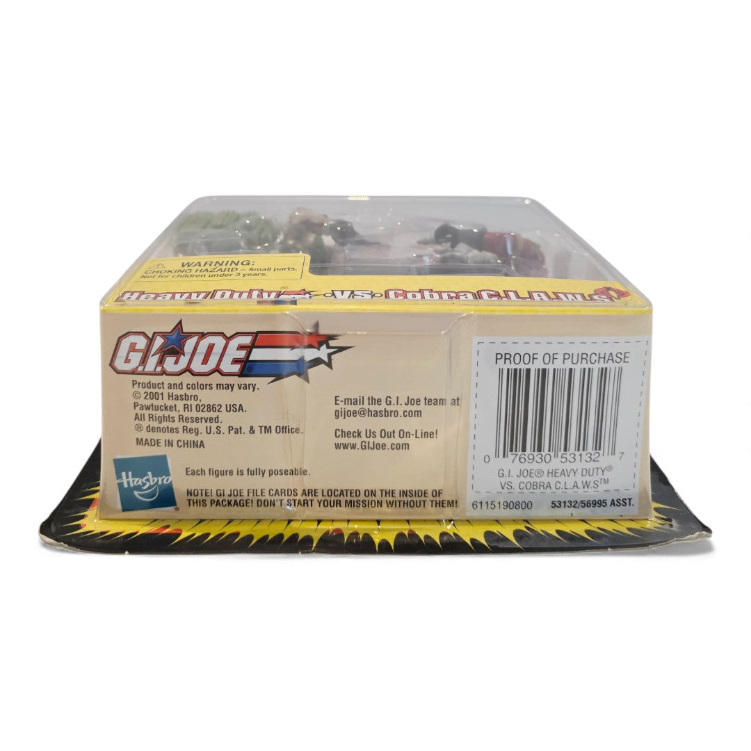 2002 – G.I Joe – G.I. Joe vs. Cobra — Wave 1 – Heavy Duty / Cobra C.L.A.W.S. – MOC