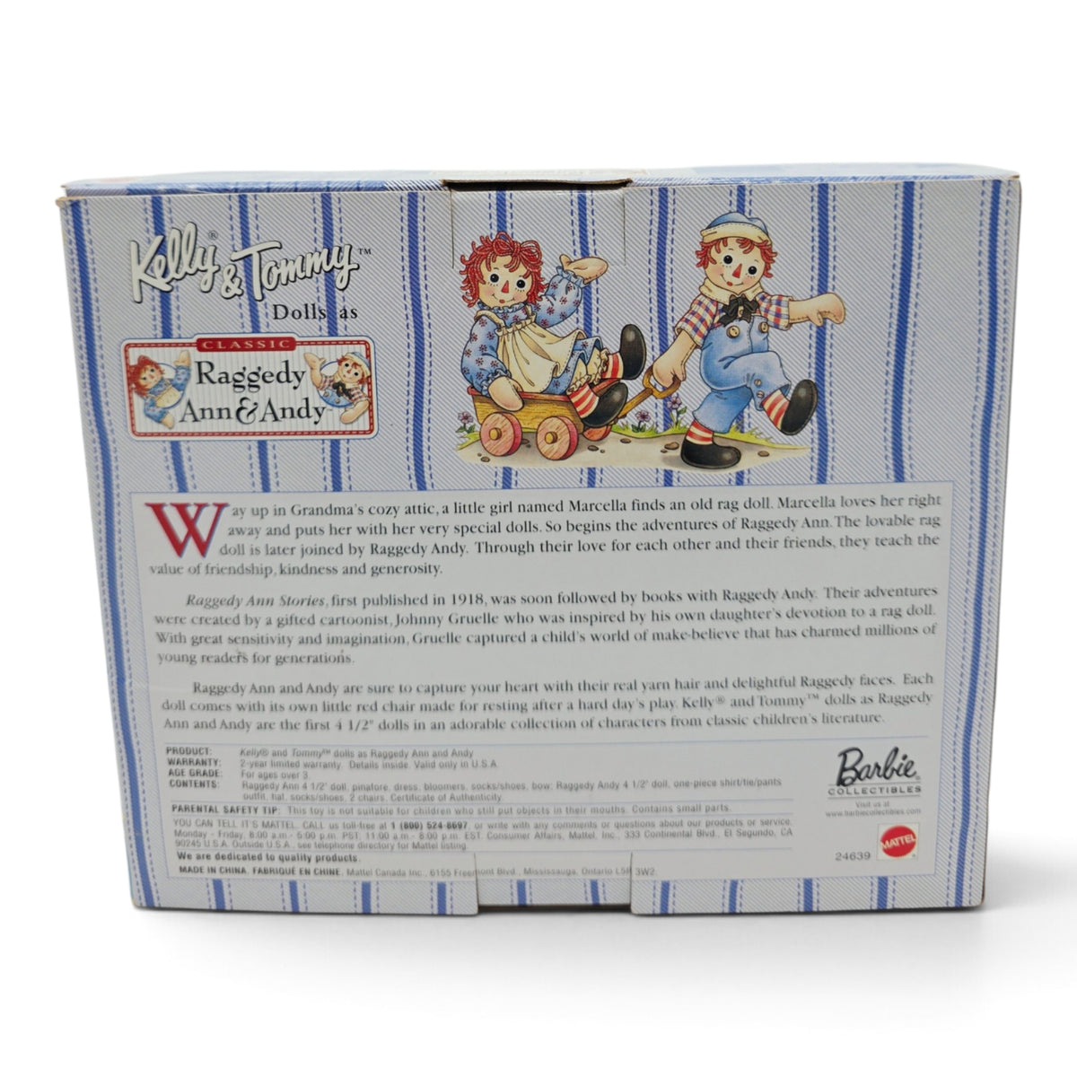 2002 Kelly Storybook Favorites Raggedy Ann Back view