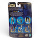 Vintage 2000s action figure. Attack of the Clones. Jango Fett. 3.75". Back view.