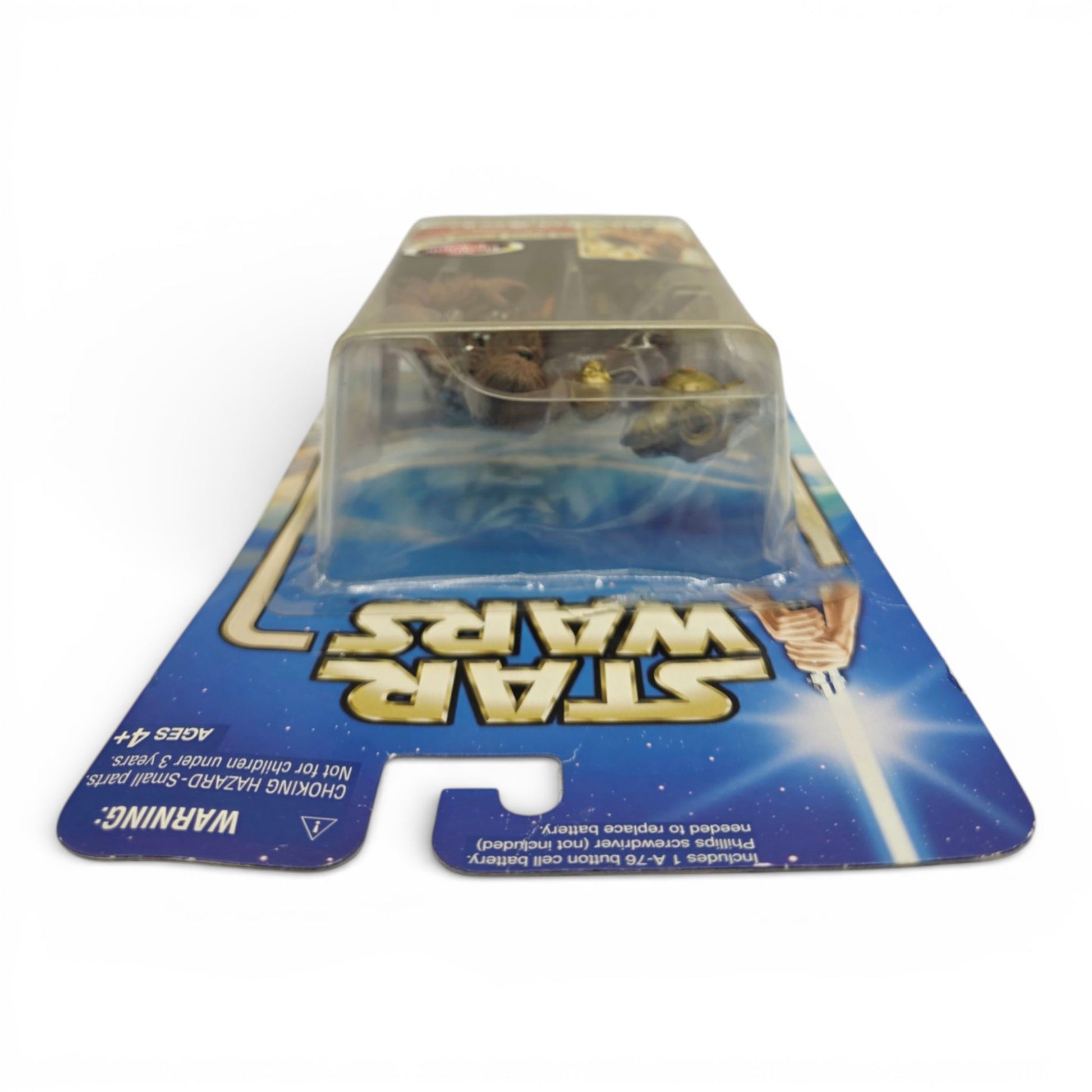 Vintage 2000s action figure. The Empire Strikes Back. Chewbacca. 3.75". Back view.