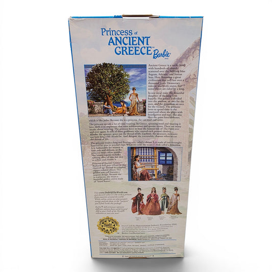 2003 Barbie Dolls of the World Princess of Ancient Greece doll — Back view