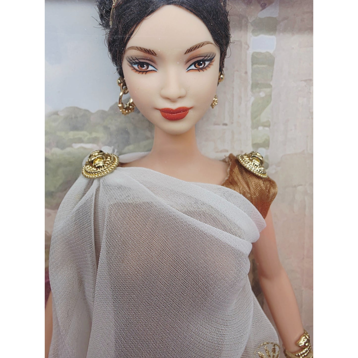 2003 Barbie Dolls of the World Princess of Ancient Greece doll — Face close-up