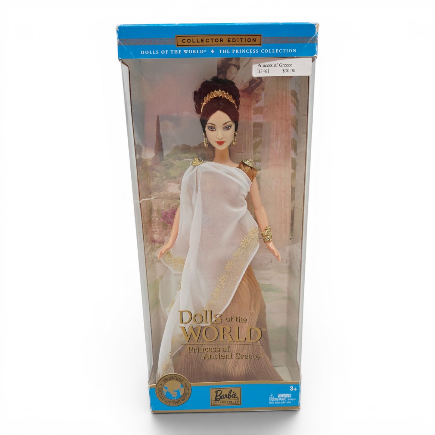 2003 Barbie Dolls of the World Princess of Ancient Greece doll — Front view