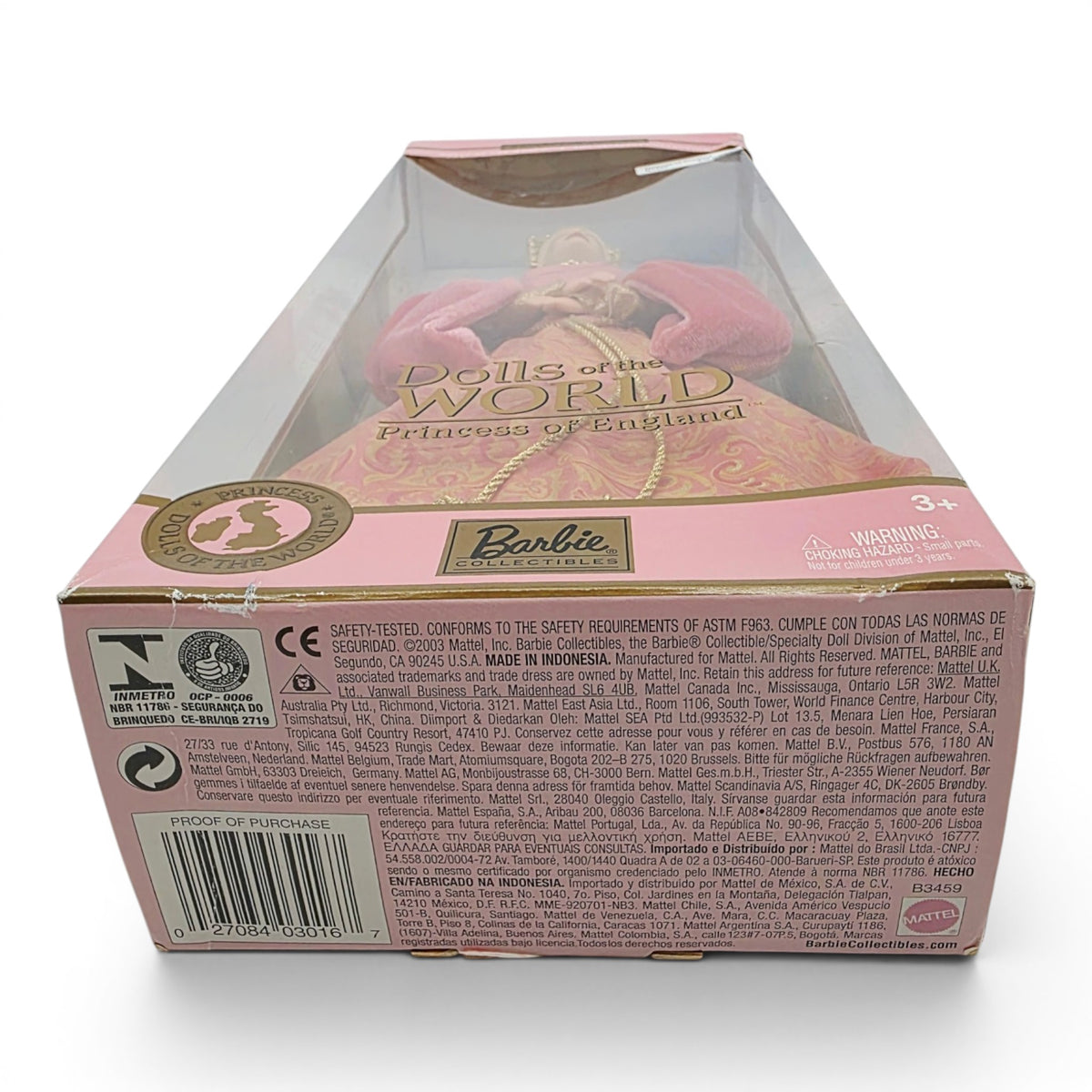 2003 Barbie Dolls of the World Princess of England Bottom view