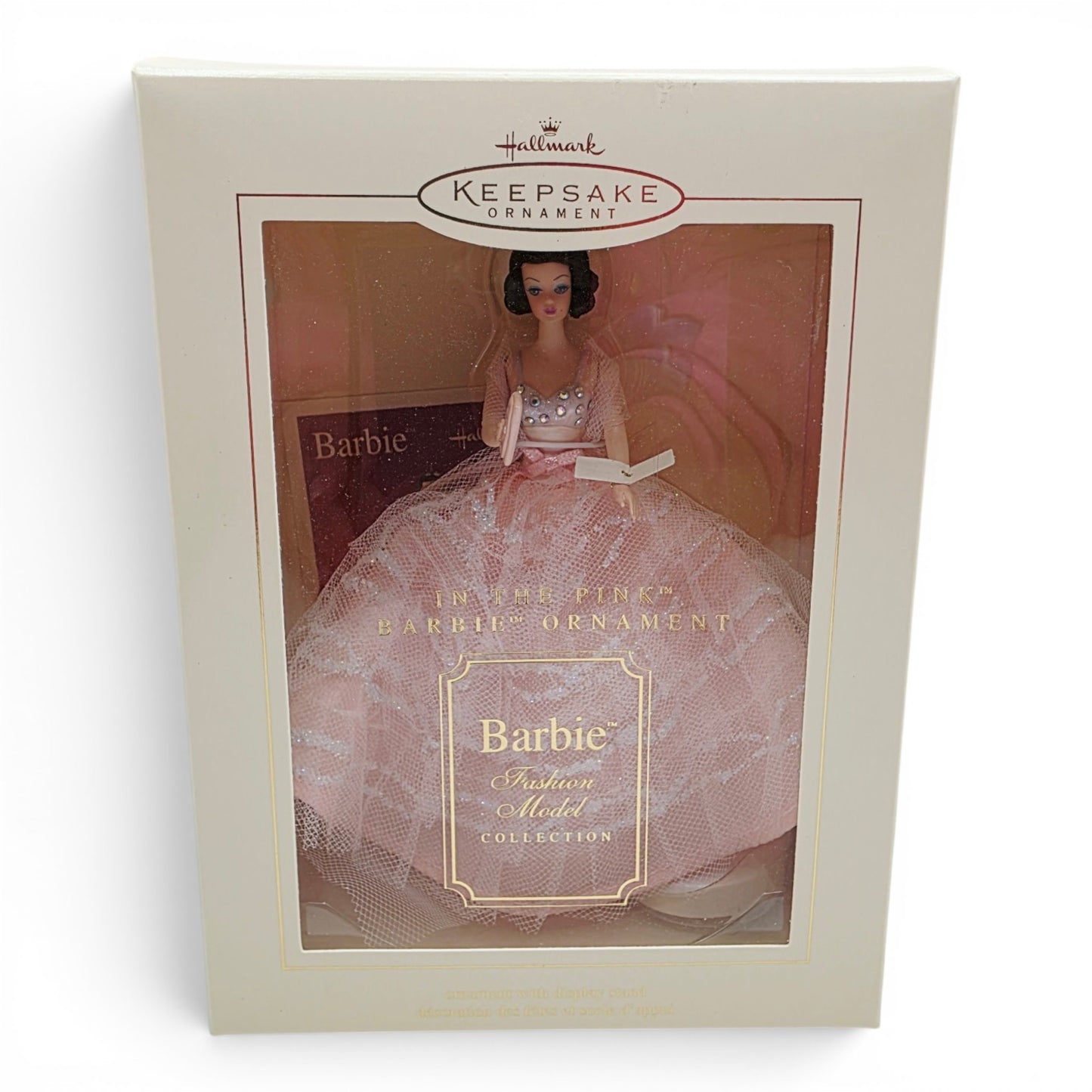 2003 Barbie Fashion Model Collection Ornament In the Pink home decor — Front view