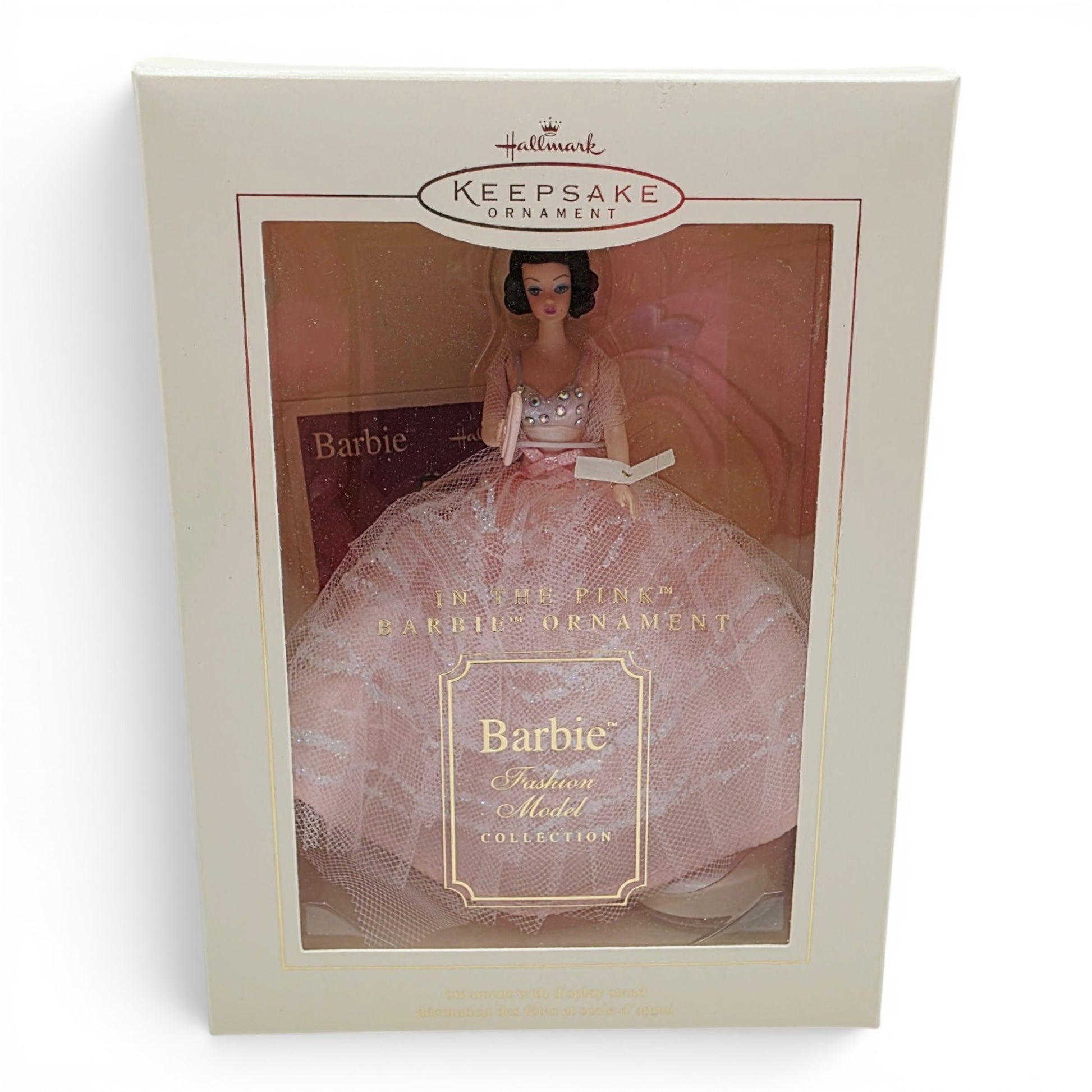 2003 Barbie Fashion Model Collection Ornament In the Pink home decor — Front view