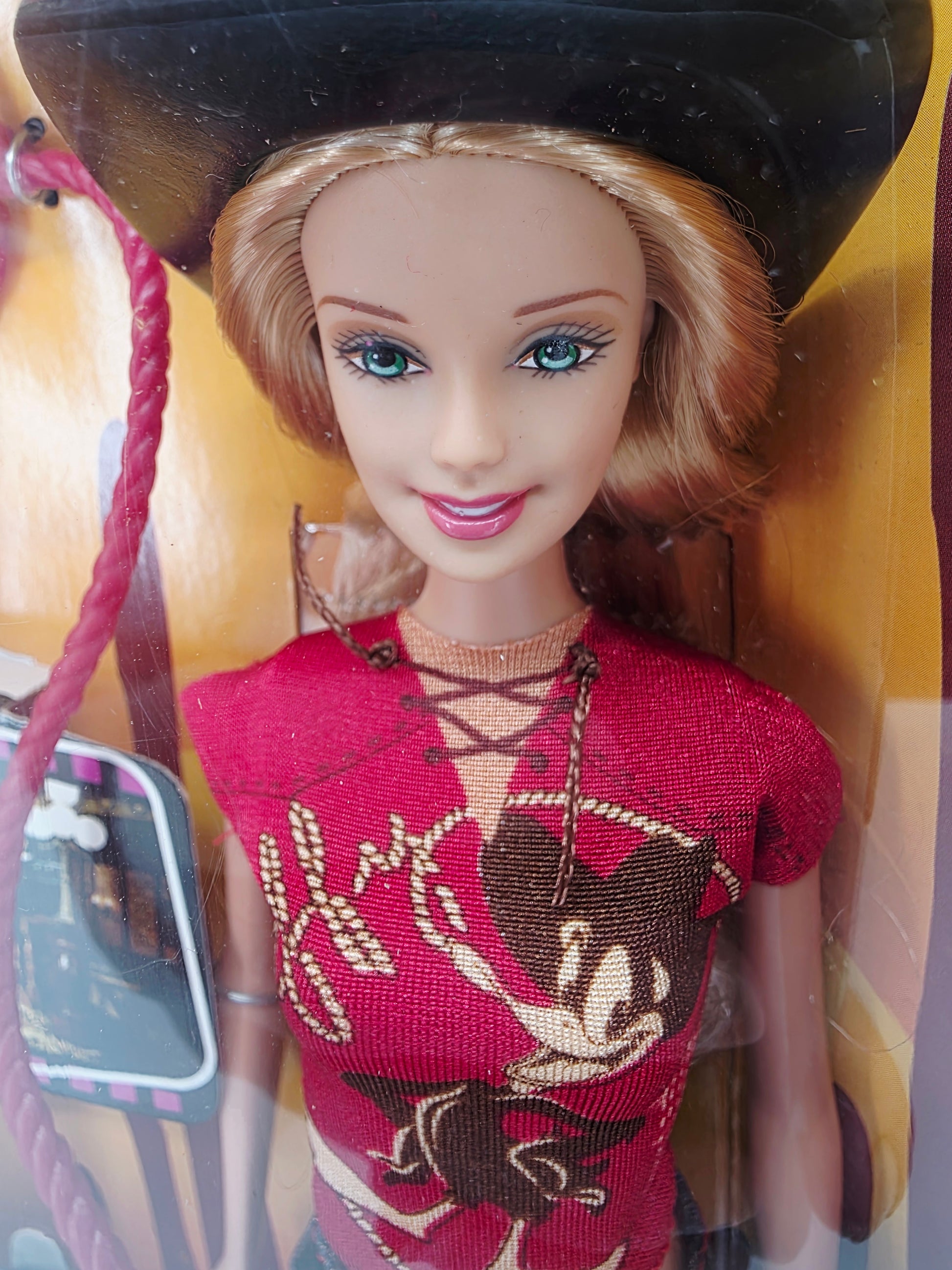 2003 Barbie Looney Tunes Daffy Duck doll — Face close-up
