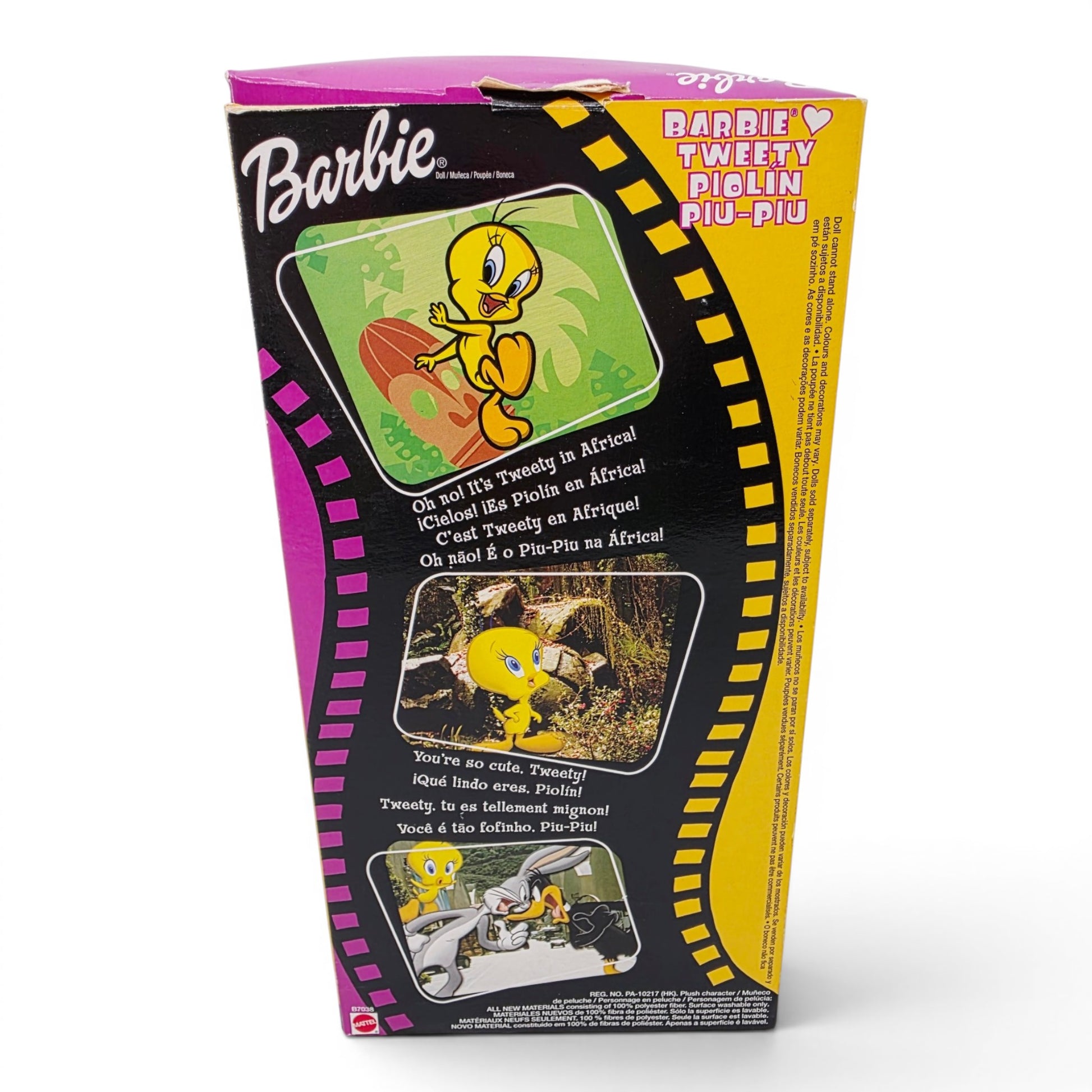 2003 Barbie Looney Tunes Tweety Tweety doll — Back view