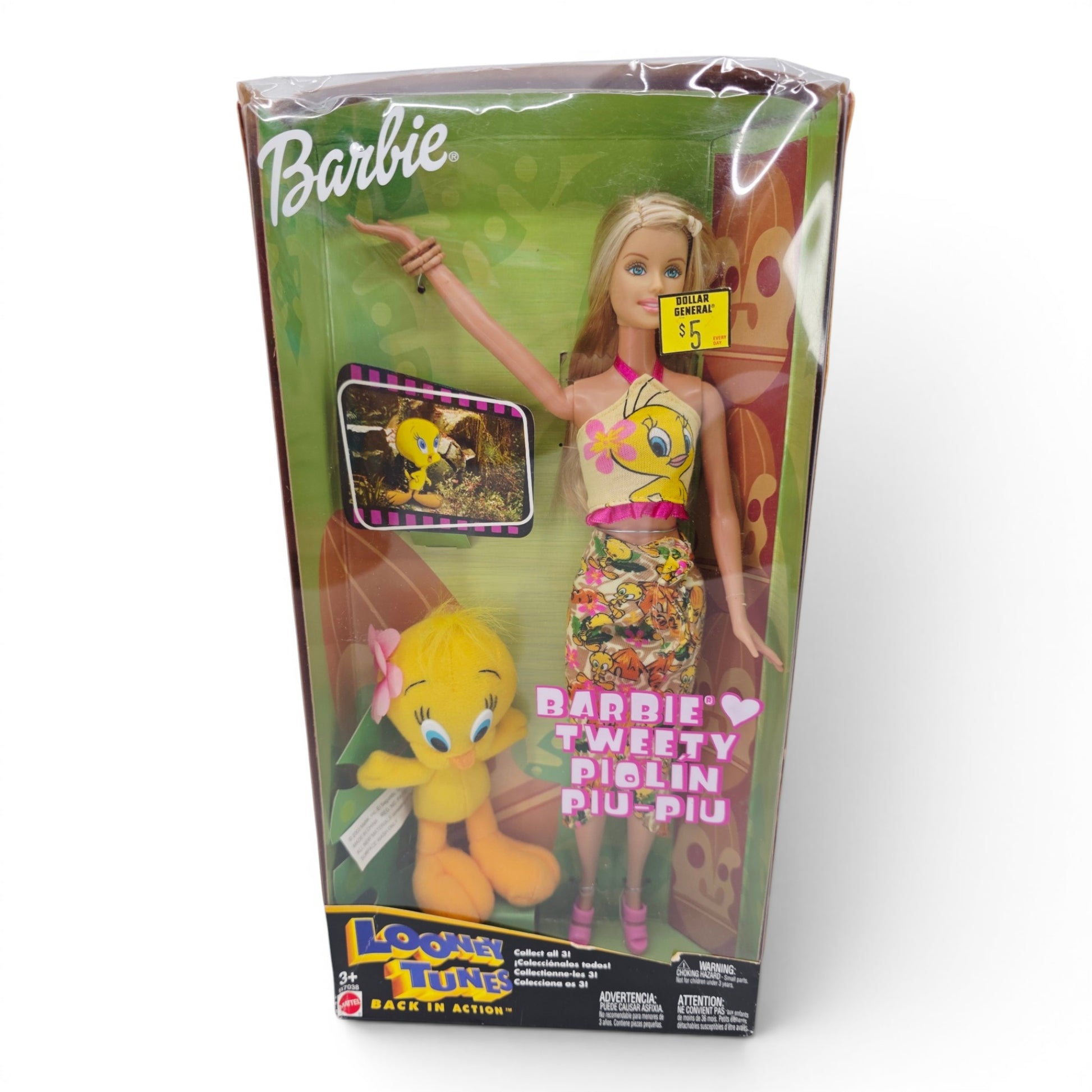 2003 Barbie Looney Tunes Tweety Tweety doll — Front view