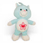 Vintage 2000s plush. Proud Heart Cat. 26cm Plush. Close up 2 view.