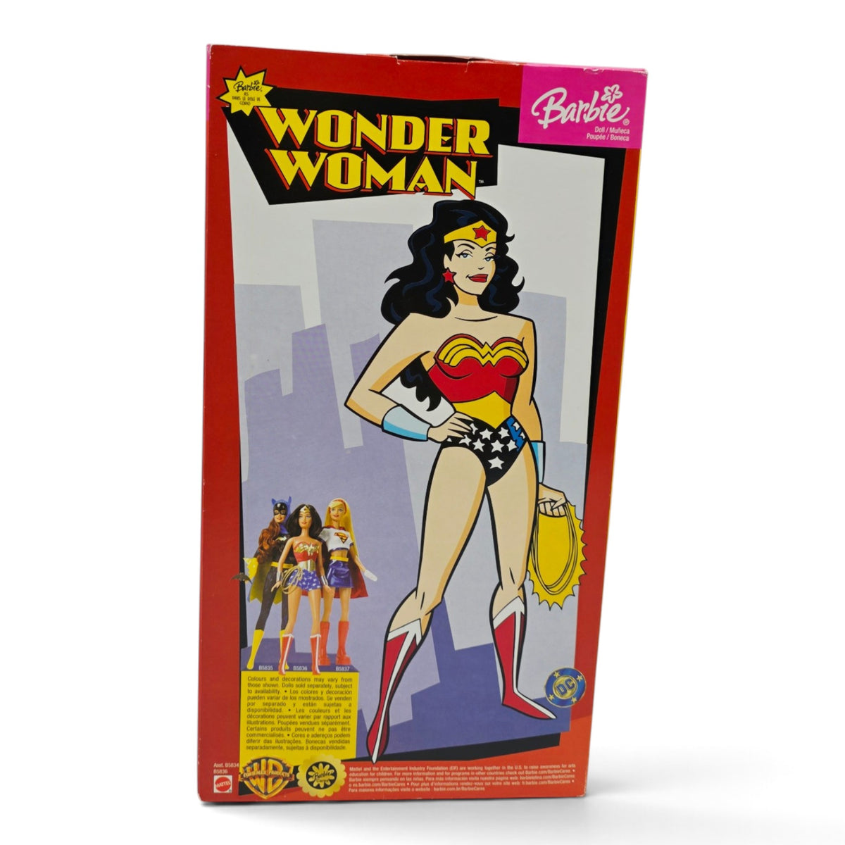 2004 Barbie DC Comics Wonder Woman Back view