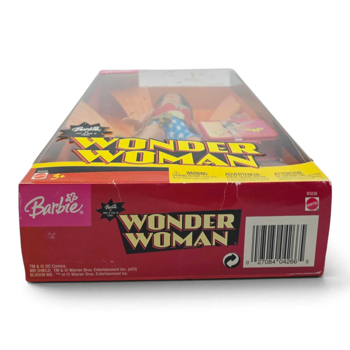 2004 Barbie DC Comics Wonder Woman Bottom view
