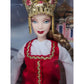 2004 Barbie Dolls of the World 25th Anniversary Princess of Imperial Russia doll — Face close-up