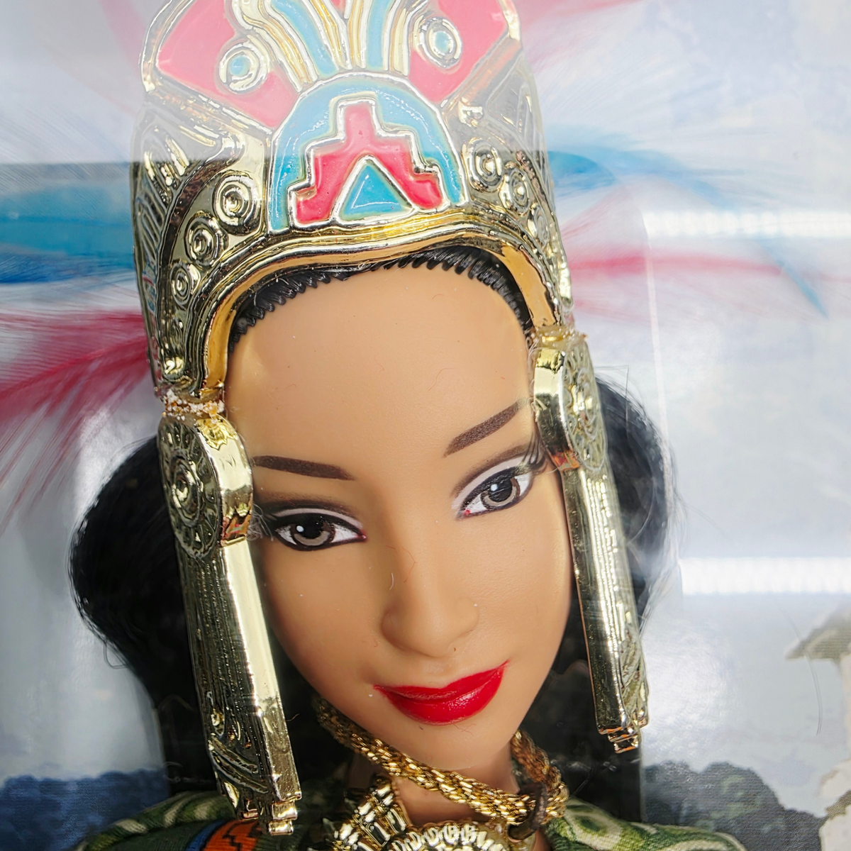 2004 Barbie Dolls of the World Princess Collection Princess of Ancient Mexico Face view