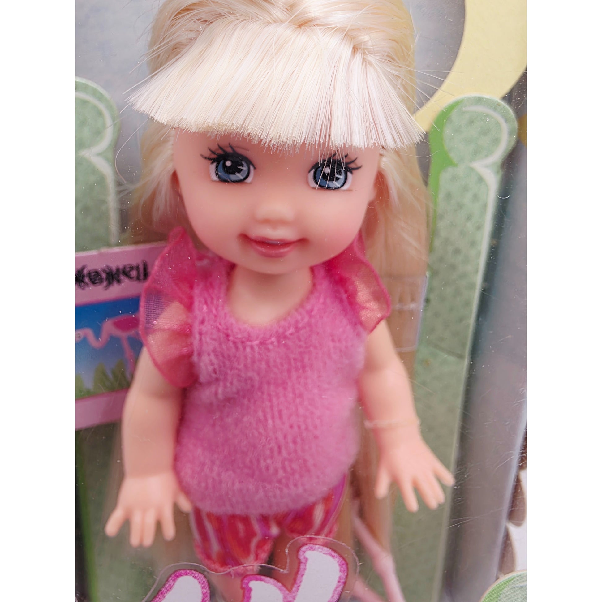 2004 Barbie Kelly Club Pajama Fun Pajama Fun Flamingo doll — Face close-up