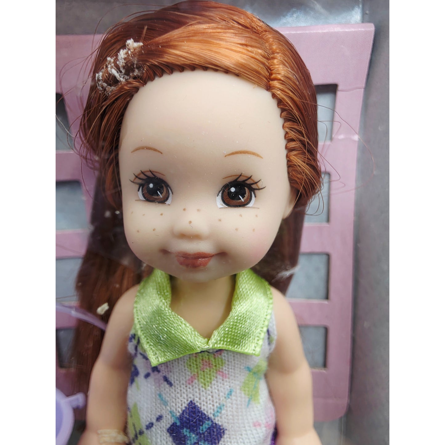 2004 Barbie Kelly Club Sunny Day Melody doll — Face close-up