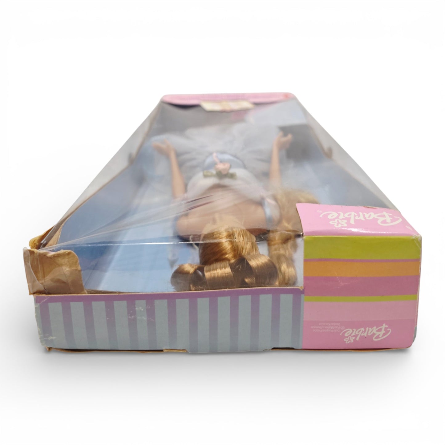 Vintage 2000s doll. Princess Collection. Barbie as Sleeping Beauty. Top view.