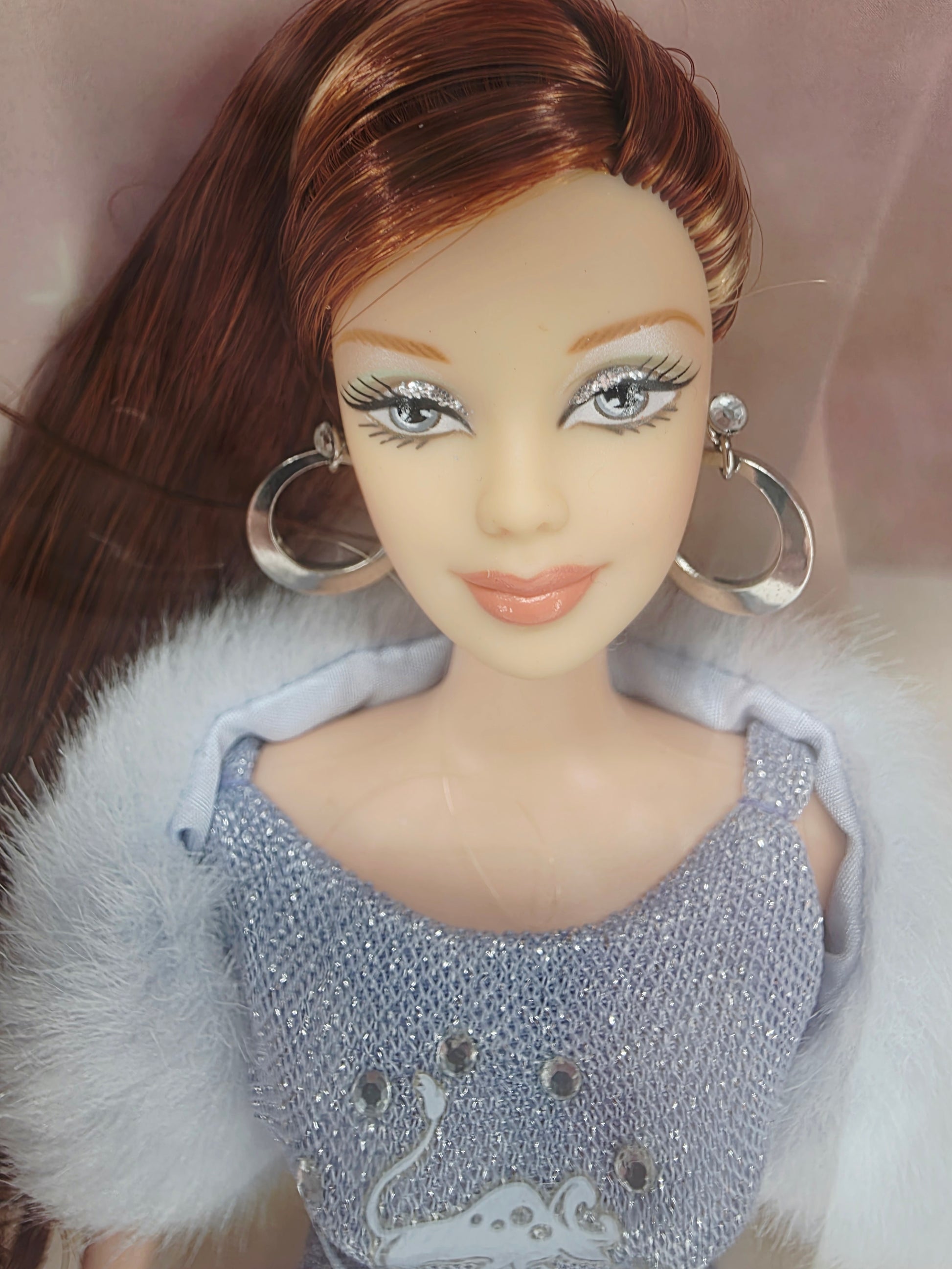 2004 Barbie Zodiac Collection - Pink Label Taurus doll — Face close-up
