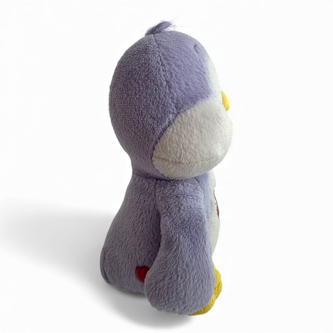 Vintage 2000s plush. Cozy Heart Penguin. 18cm Plush. Right view.