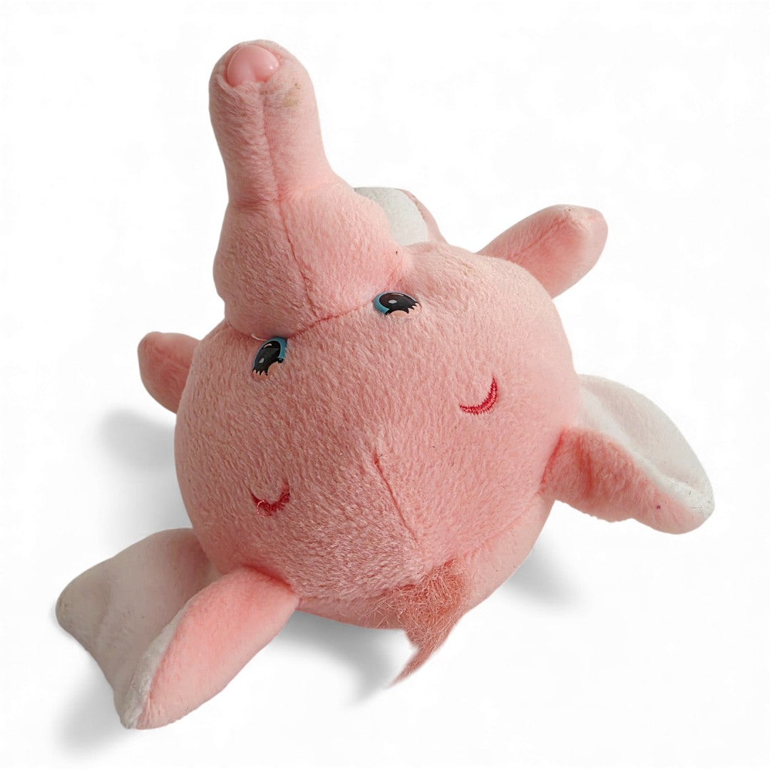 Vintage 2000s plush. Lotsa Heart Elephant. 25cm Plush. Top view.