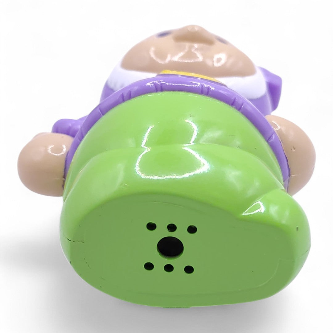 Vintage 2000s small toy. Glo Worm (Wendy's). Exclusive Wendy's Release 2.5". Bottom view.