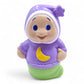 Vintage 2000s small toy. Glo Worm (Wendy's). Exclusive Wendy's Release 2.5". Front view.