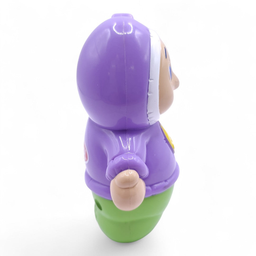 Vintage 2000s small toy. Glo Worm (Wendy's). Exclusive Wendy's Release 2.5". Left view.