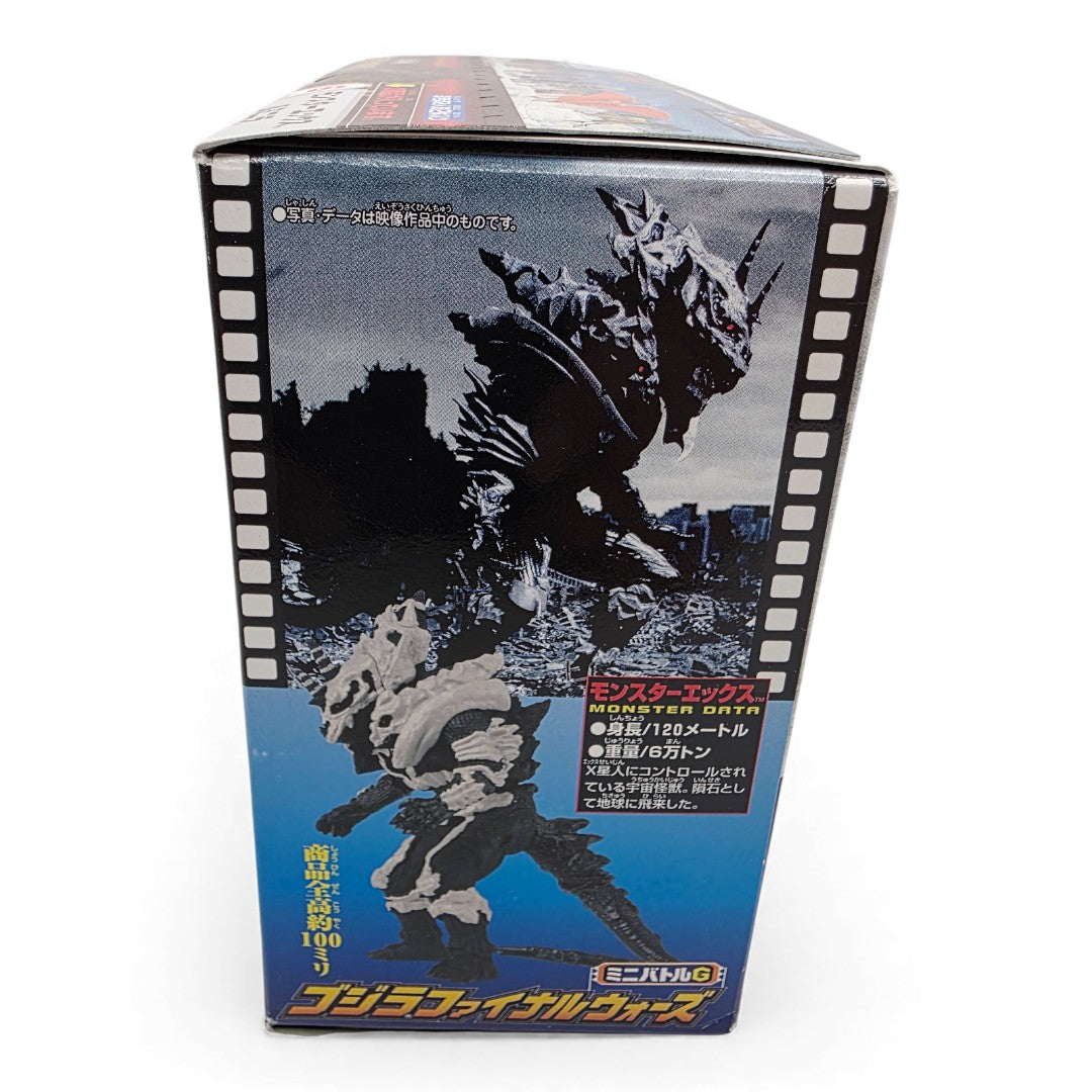 Vintage 2000s action figure playset. Manilla & Monster X. Godzilla. Final Wars Mini Battles - Scarce!. Right view.