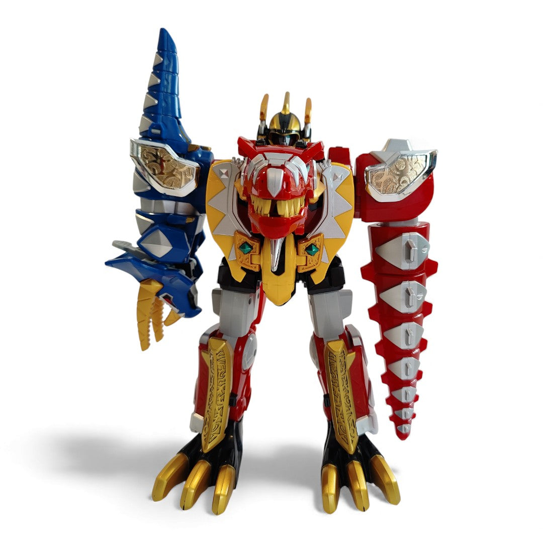 Vintage 2000s action figure playset. Dino Thunder. Deluxe Thundersaurus Megazord. Rare. Close up 4 view.
