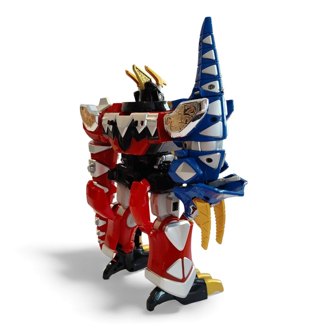 Vintage 2000s action figure playset. Dino Thunder. Deluxe Thundersaurus Megazord. Rare. Close up 6 view.