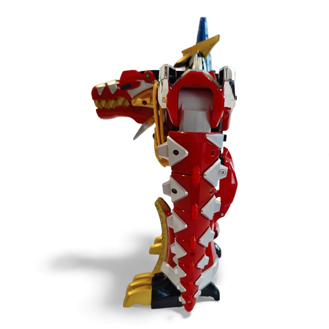 Vintage 2000s action figure playset. Dino Thunder. Deluxe Thundersaurus Megazord. Rare. Close up 8 view.