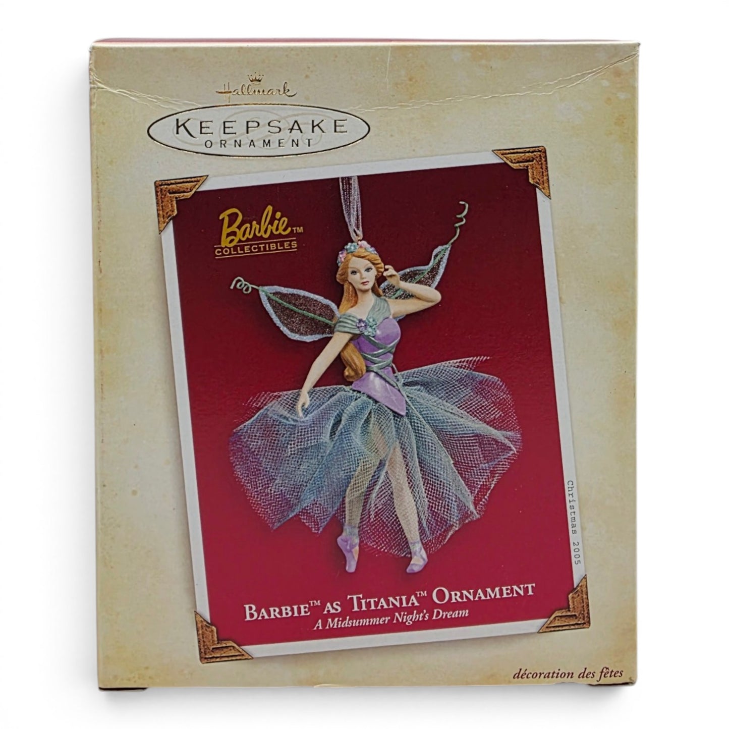 2005 Barbie A Midsummer Night's Dream Ornament Titania home decor — Front view