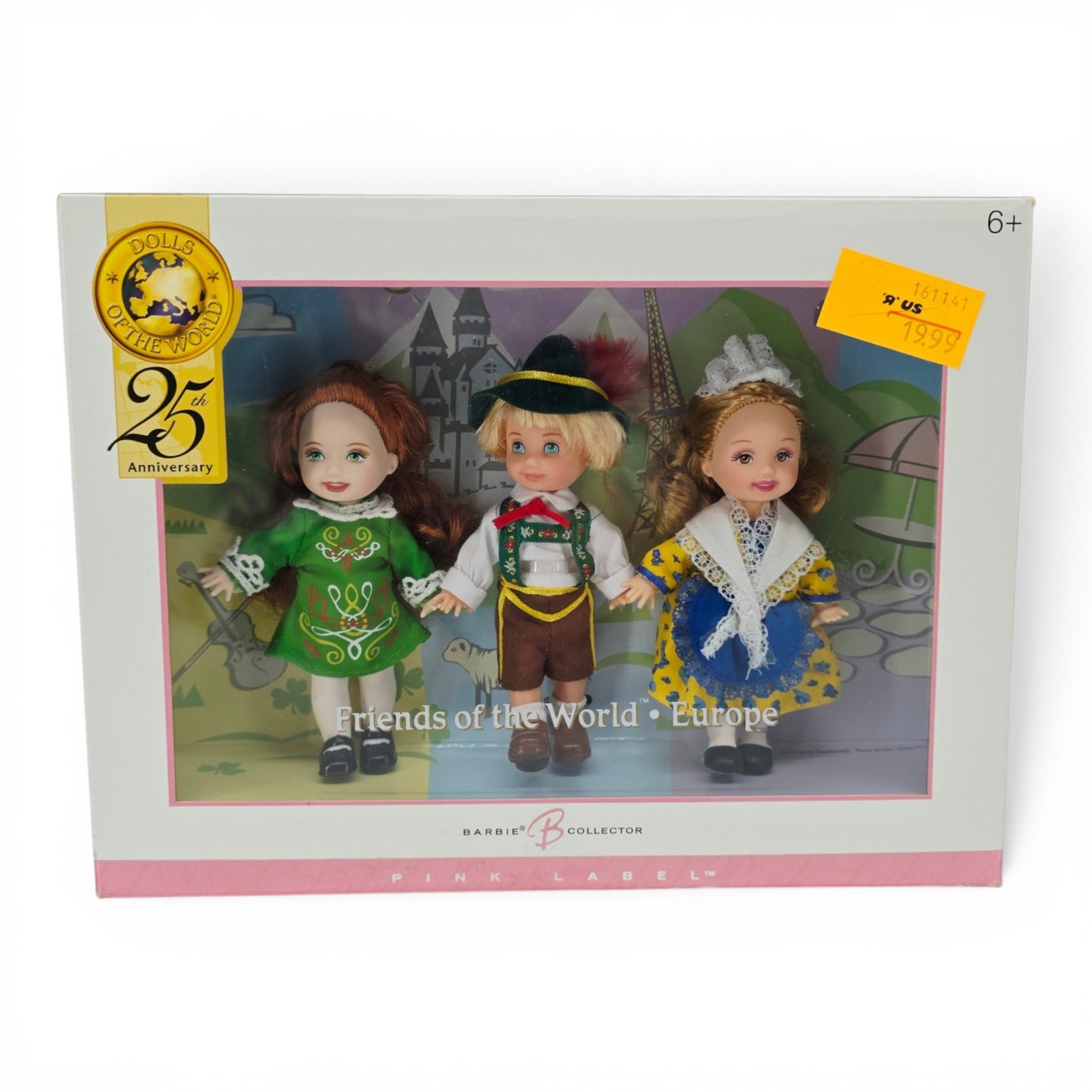 2005 Barbie Dolls of the World 25th Anniversary Ireland, Germany, France doll giftset — Front view