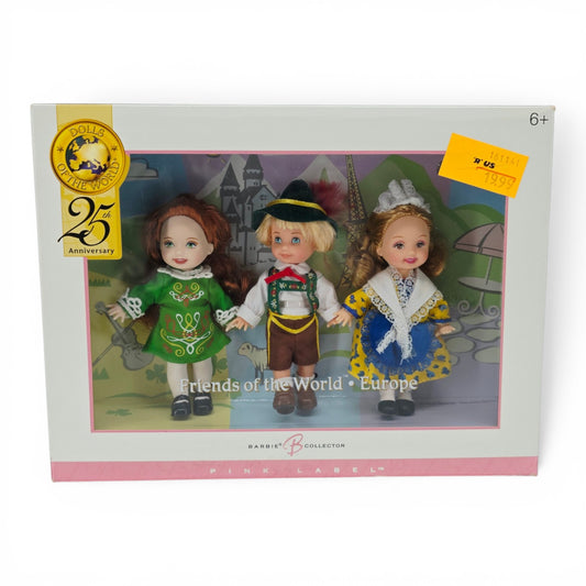 2005 Barbie Dolls of the World 25th Anniversary Ireland, Germany, France doll giftset — Front view
