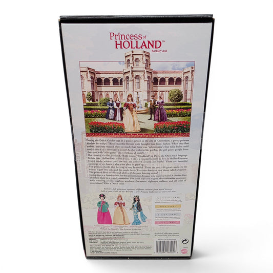 2005 Barbie Dolls of the World Princess of Holland doll — Back view