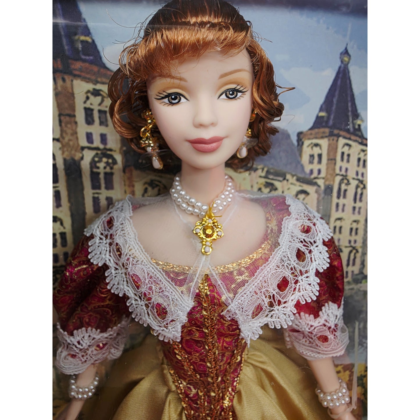 2005 Barbie Dolls of the World Princess of Holland doll — Face close-up