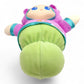 Vintage 2000s plush. Lullaby Gloworm (Pink). Music Box & Glowing Face 9". Face view.
