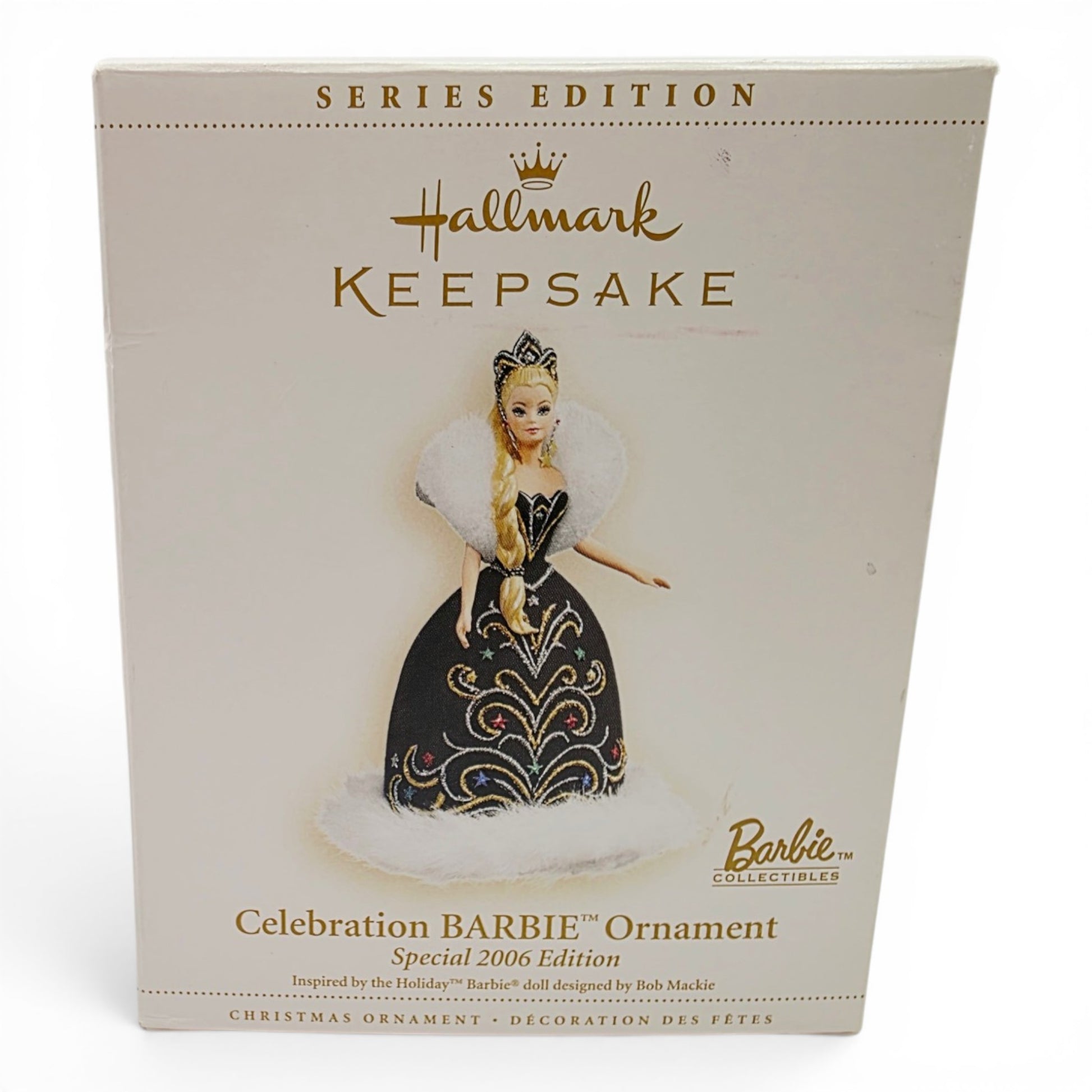 2006 Barbie Celebration Series Bob Mackie 2006 Ornament home decor — Front view