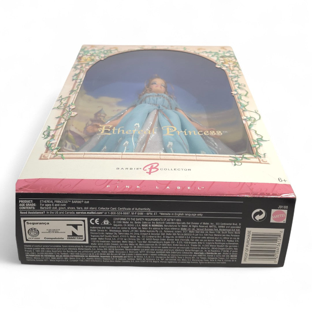 2006 Barbie Ethereal Princess doll — Bottom view