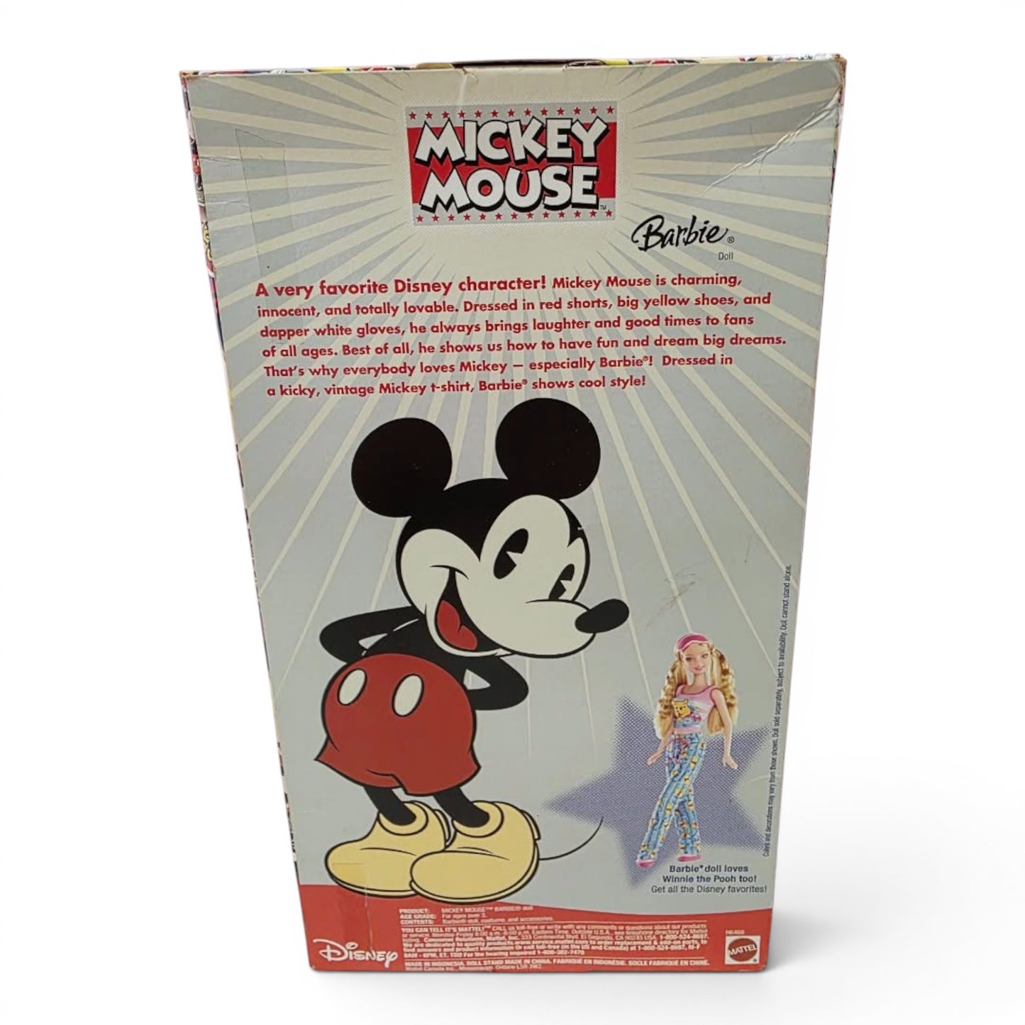 2006 Disney Mickey Mouse doll — Back view