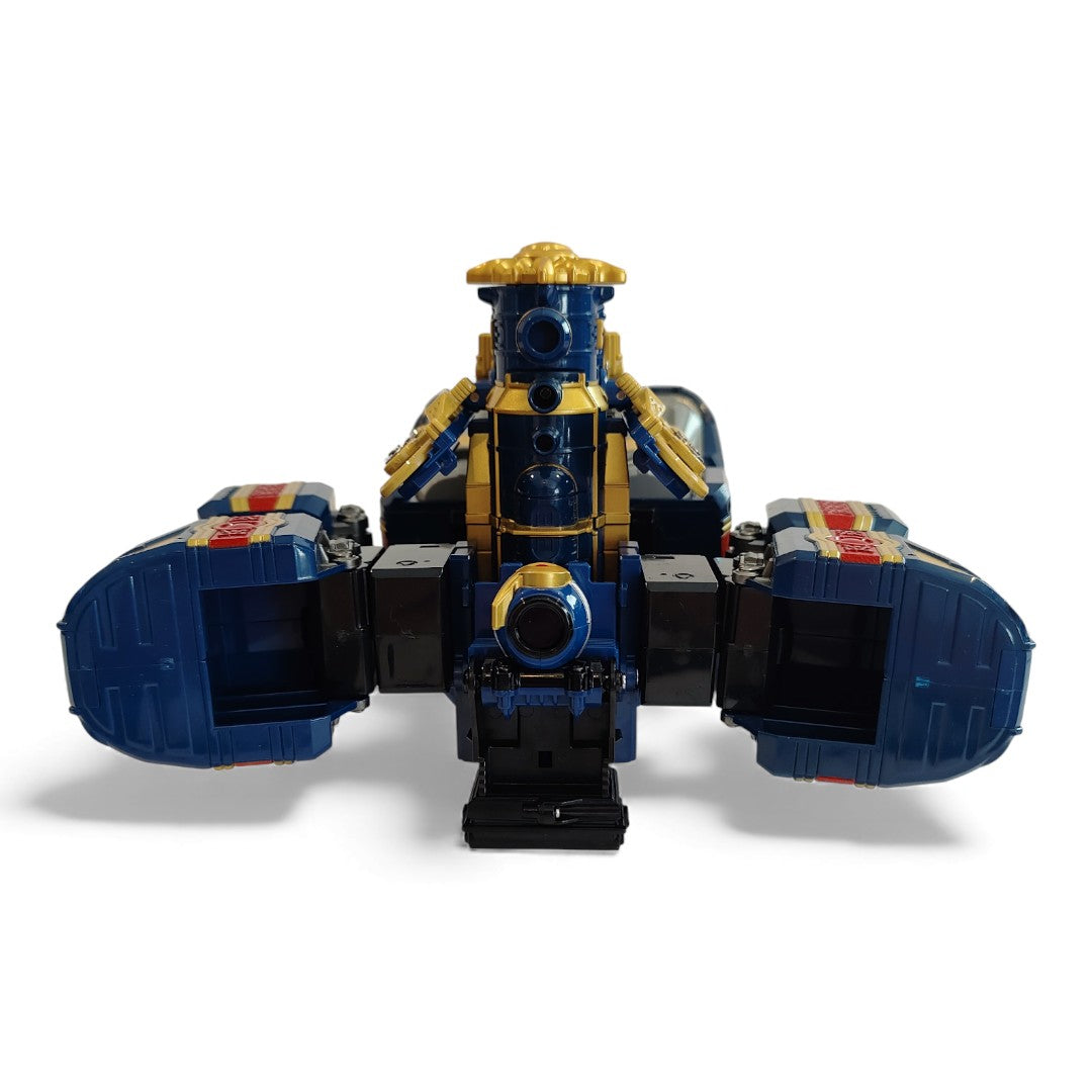 Vintage 2000s action figure playset. Mystic Force. Solar Streak Megazord. Rare. Close up 6 view.