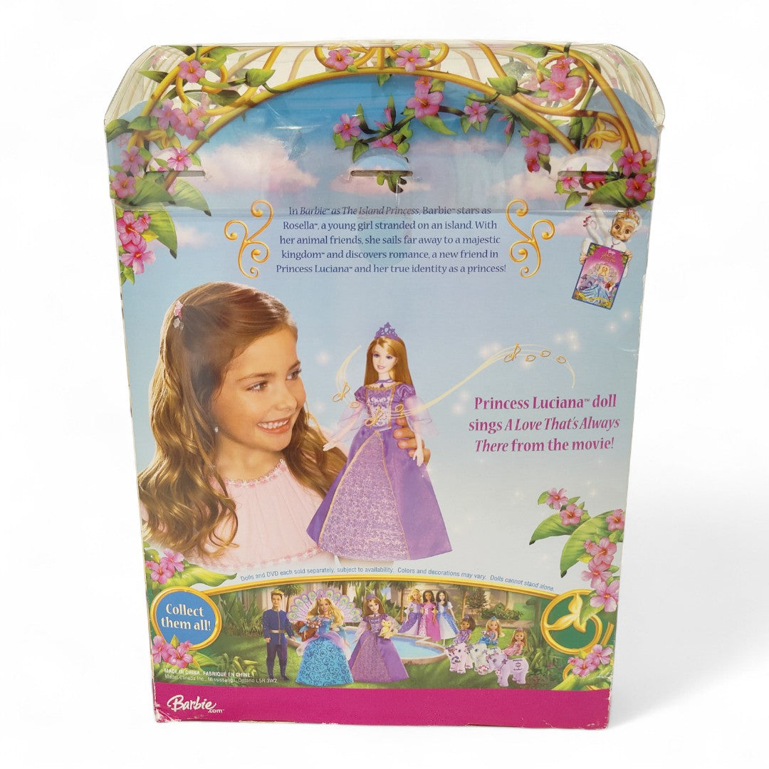 2007 Barbie Barbie as the Island Princess Princess Luciana doll — Back view
