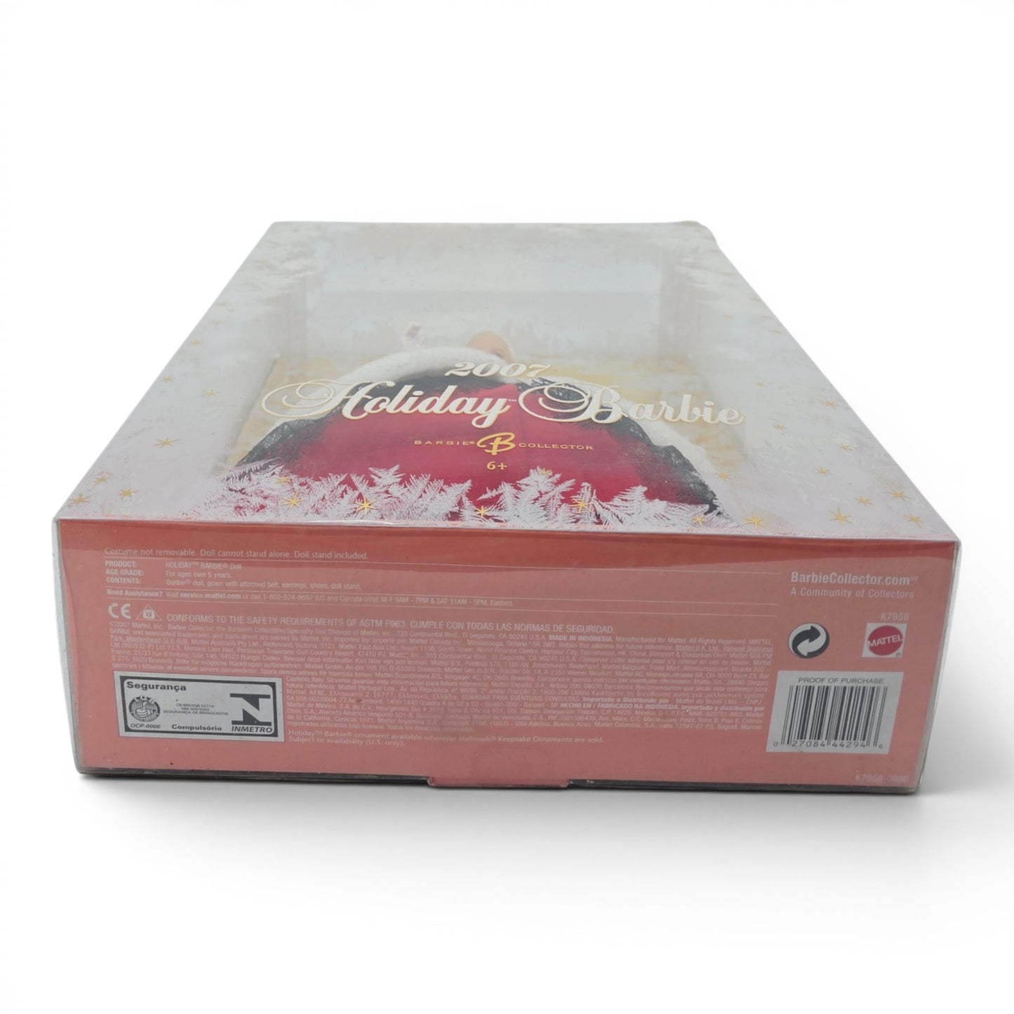 2007 Barbie Holiday Barbie - 2007 Release doll — Bottom view