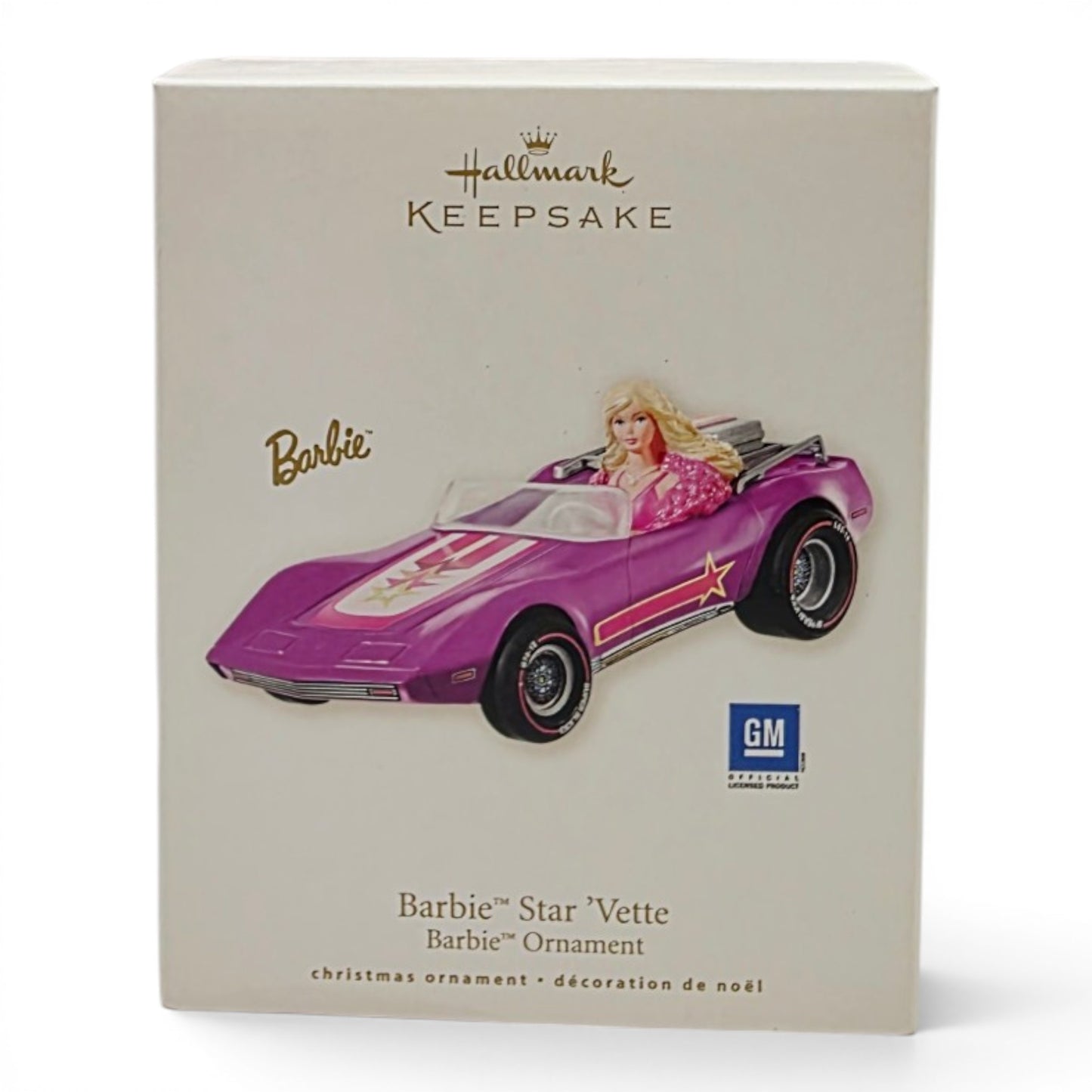 2008 Barbie Star 'Vette Ornament home decor — Front view