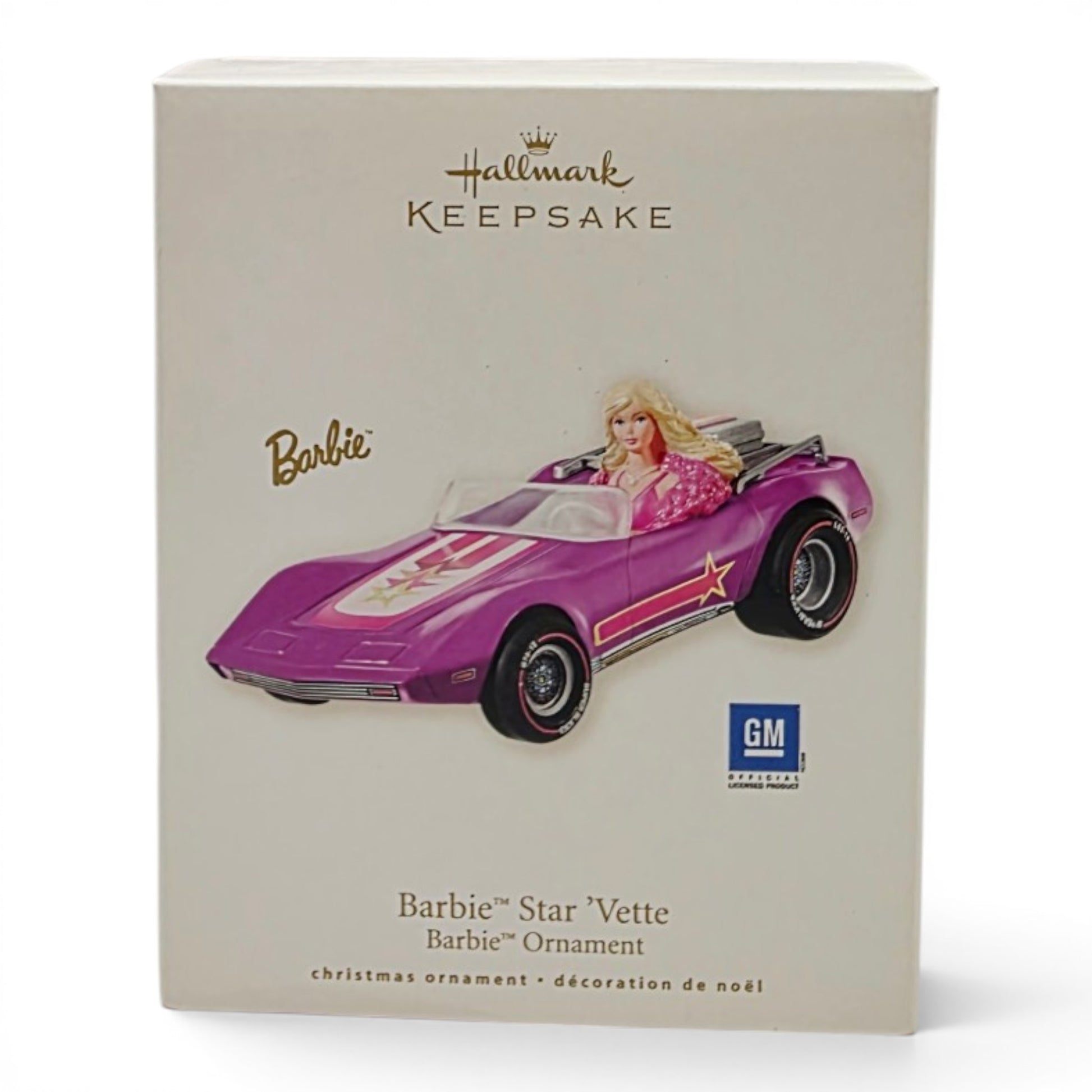 2008 Barbie Star 'Vette Ornament home decor — Front view