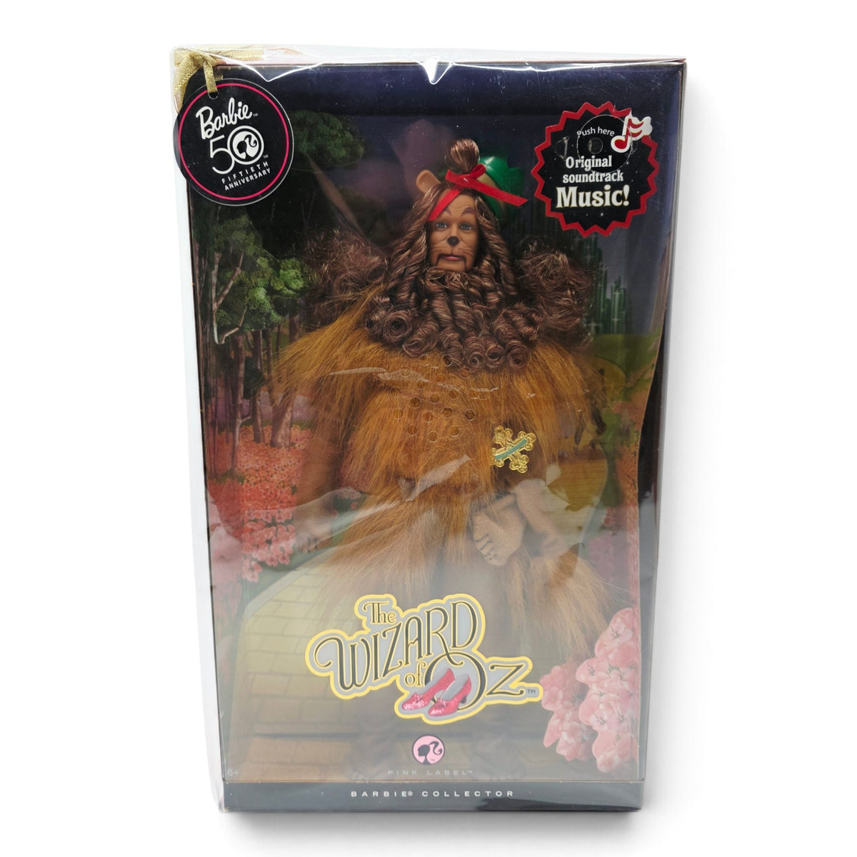 2009 Barbie Wizard of Oz 50th Anniversary Pink Label Cowardly Lion Ken Front view