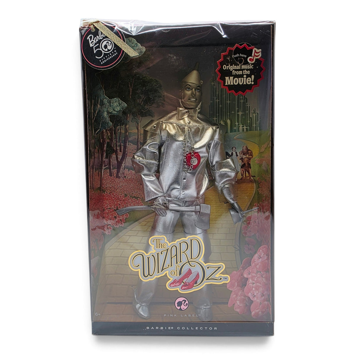 2009 Barbie Wizard of Oz 50th Anniversary Pink Label Tin Man Ken Front view