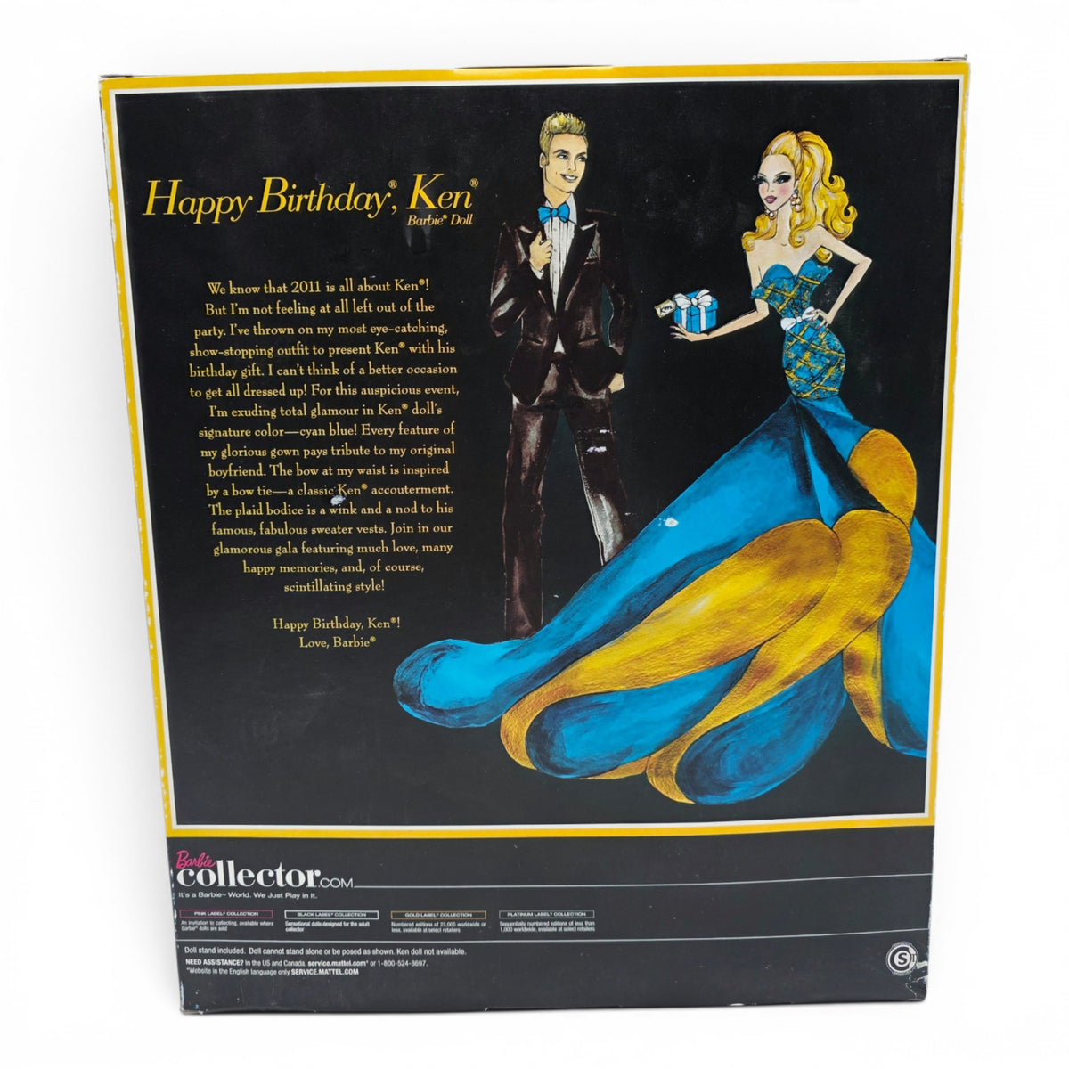 2011 Barbie Birthday Wishes Happy Birthday Ken Back view